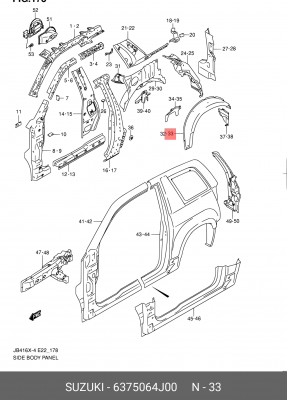 Деталь 63750-64J00 SUZUKI