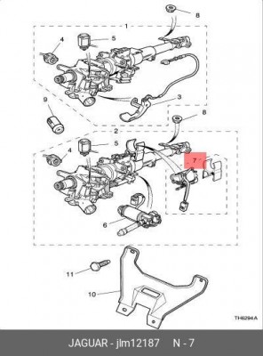 Комплект дополнений, рулевой механизм JLM12187 JAGUAR