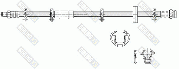Тормозной шланг 9002217 GIRLING