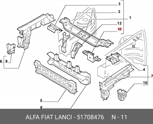 Деталь 51708476 ALFA FIAT LANCIA