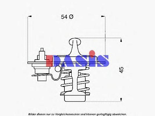 Термостат, охлаждающая жидкость 751848N AKS DASIS