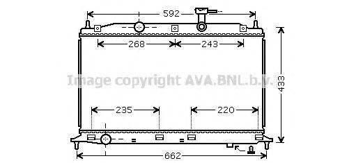 Радиатор охлаждения ДВС HY2188 AVA