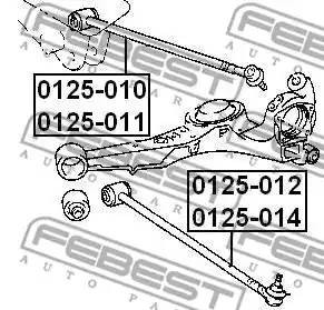 Рычаг подвески 0125-014 FEBEST