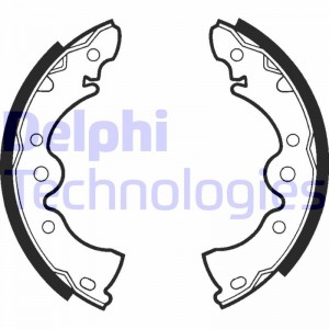 Комплект тормозных колодок LS1410 DELPHI