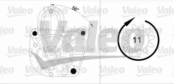 Стартер 455976 VALEO PHC