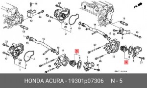 Термостат, охлаждающая жидкость 19301P07306 HONDA