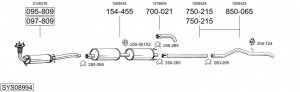 Выпускной трубопровод 820731 BOSAL