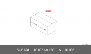 Комплект прокладок, двигатель 10105AA120 SUBARU