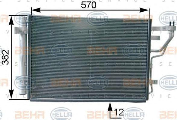Конденсатор, кондиционер 8FC 351 303-211 HELLA