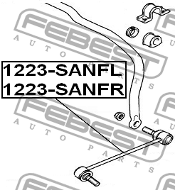 Стойка стабилизатора 1223-SANFL FEBEST