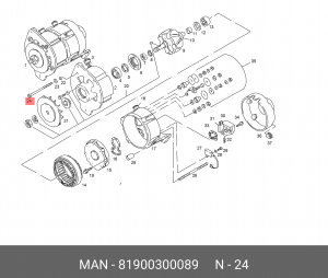 Болт 81900300089 MAN