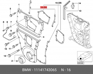 Прокладка, корпус маслянного фильтра 11 14 1 743 065 BMW