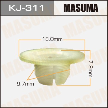 Клипса крепежная KJ311 MASUMA