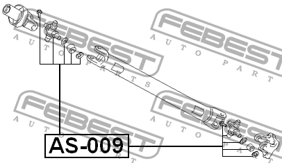 Крестовина карданного вала AS-009 FEBEST
