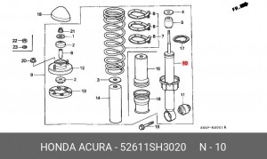 Амортизатор 52611SH3020 HONDA