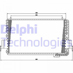 Конденсатор, кондиционер TSP0225159 DELPHI