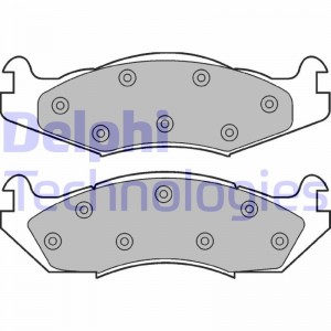 Комплект тормозных колодок, диско LP889 DELPHI