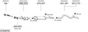 Выпускной трубопровод 833003 BOSAL
