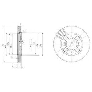 Тормозной диск BG2685 DELPHI
