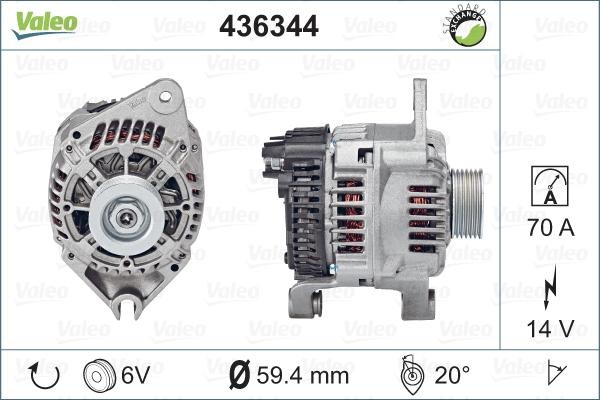 Генератор 436344 VALEO PHC