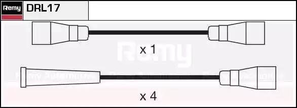 Ккомплект проводов зажигания DRL17 DELCO REMY