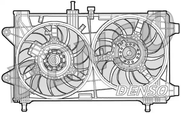 Вентилятор, охлаждение двигателя DER09036 DENSO