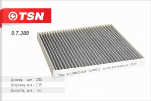 Фильтр салона 9.7.388 TSN