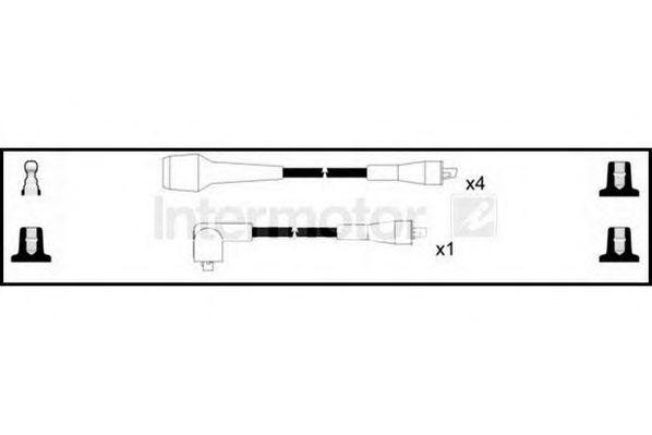 Ккомплект проводов зажигания 76033 STANDARD