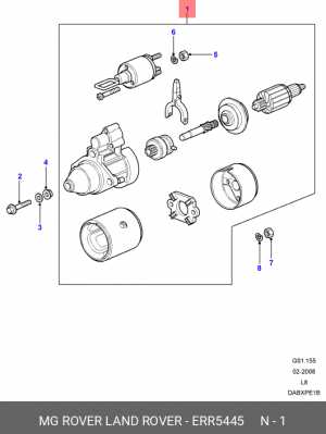 Стартер ERR5445 MG ROVER LAND ROVER