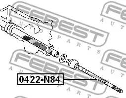 Тяга рулевая 0422N84 FEBEST