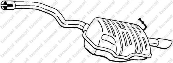 Средний глушитель выхлопных газов 105-511 BOSAL