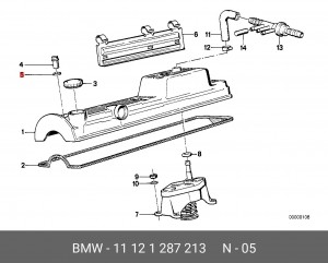 Уплотнительное кольцо, резьбовая пр; Уплотняющее кольцо 11 12 1 287 213 BMW