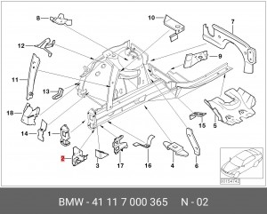 Деталь 41 11 7 000 365 BMW