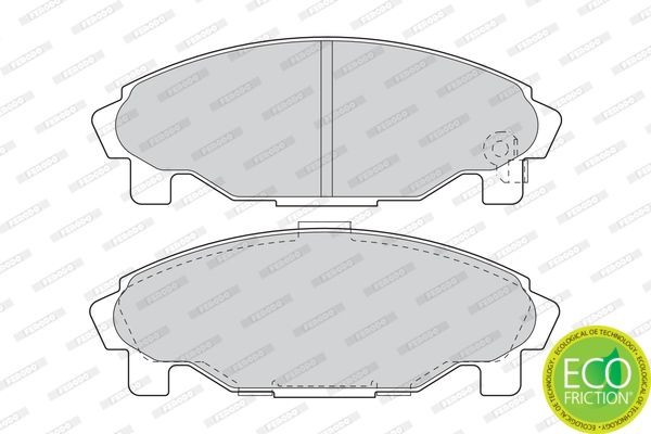 Комплект тормозных колодок, диско FDB1009 FERODO