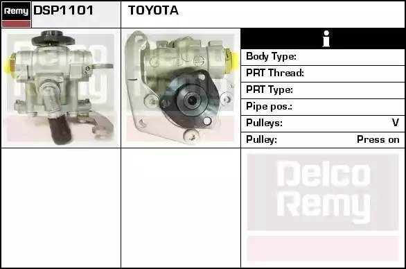 Гидравлический насос, рулевое управление DSP1101 DELCO REMY