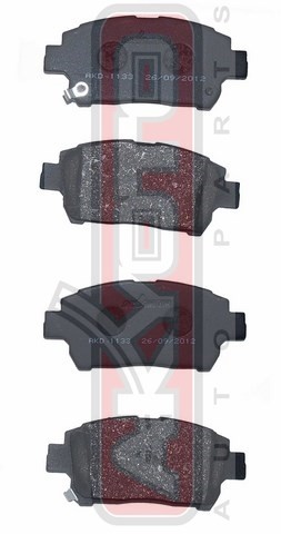 Колодки тормозные дисковые AKD-1133 AKYOTO