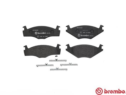 Комплект тормозных колодок, диско P85012 BREMBO