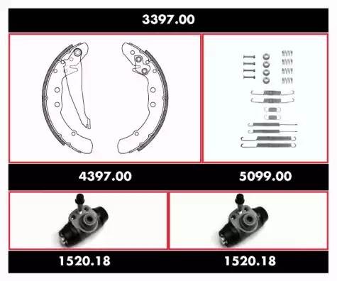 Комплект тормозных колодок 339700 REMSA