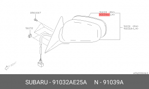 Деталь 91032AE25A SUBARU
