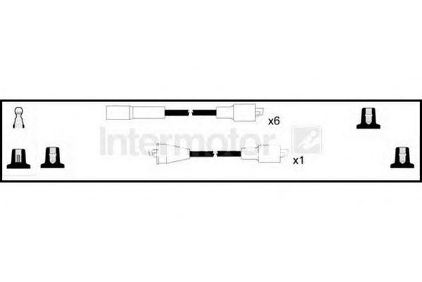 Ккомплект проводов зажигания 73782 STANDARD
