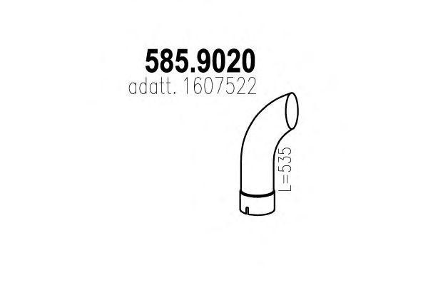 Выпускной трубопровод 5859020 ASSO