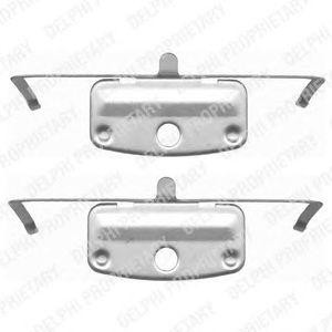 Комплектующие, колодки дискового тормоза LX0399 DELPHI