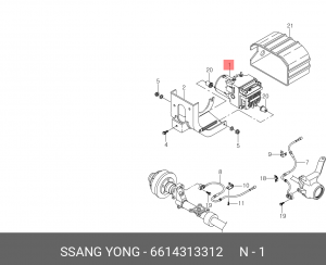 Гидроагрегат, тормозная система 6614313312 SSANG YONG