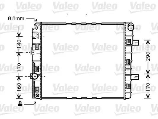 Радиатор, охлаждение двигател 733423 VALEO PHC