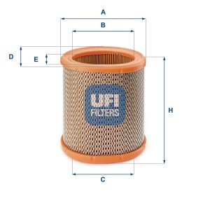 Воздушный фильтр 27.258.00 UFI