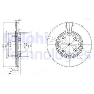 Тормозной диск BG3063 DELPHI
