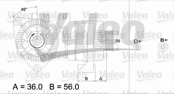 Генератор 436642 VALEO PHC