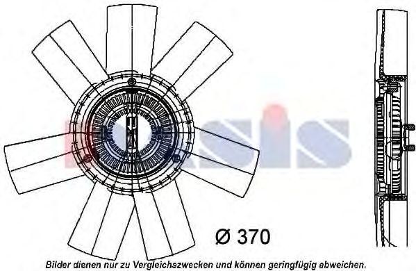 Сцепление, вентилятор радиатора 488001N AKS DASIS