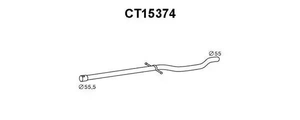 Ремонтная трубка, катализатор CT15374 VENEPORTE