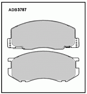 Колодки тормозные дисковые ADB3787 ALLIED NIPPON